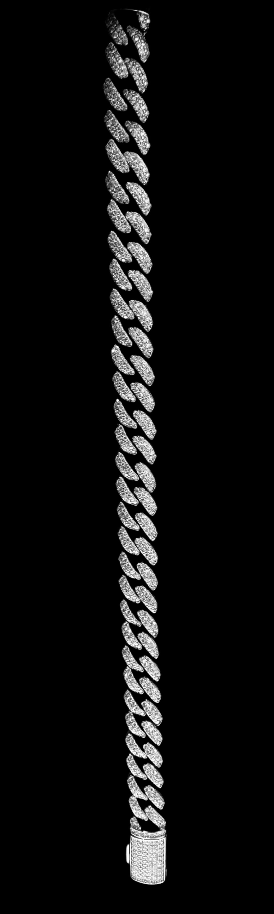 10MM VVS Moissanite Iced Out Miami Cuban Bracelet (8.5”)