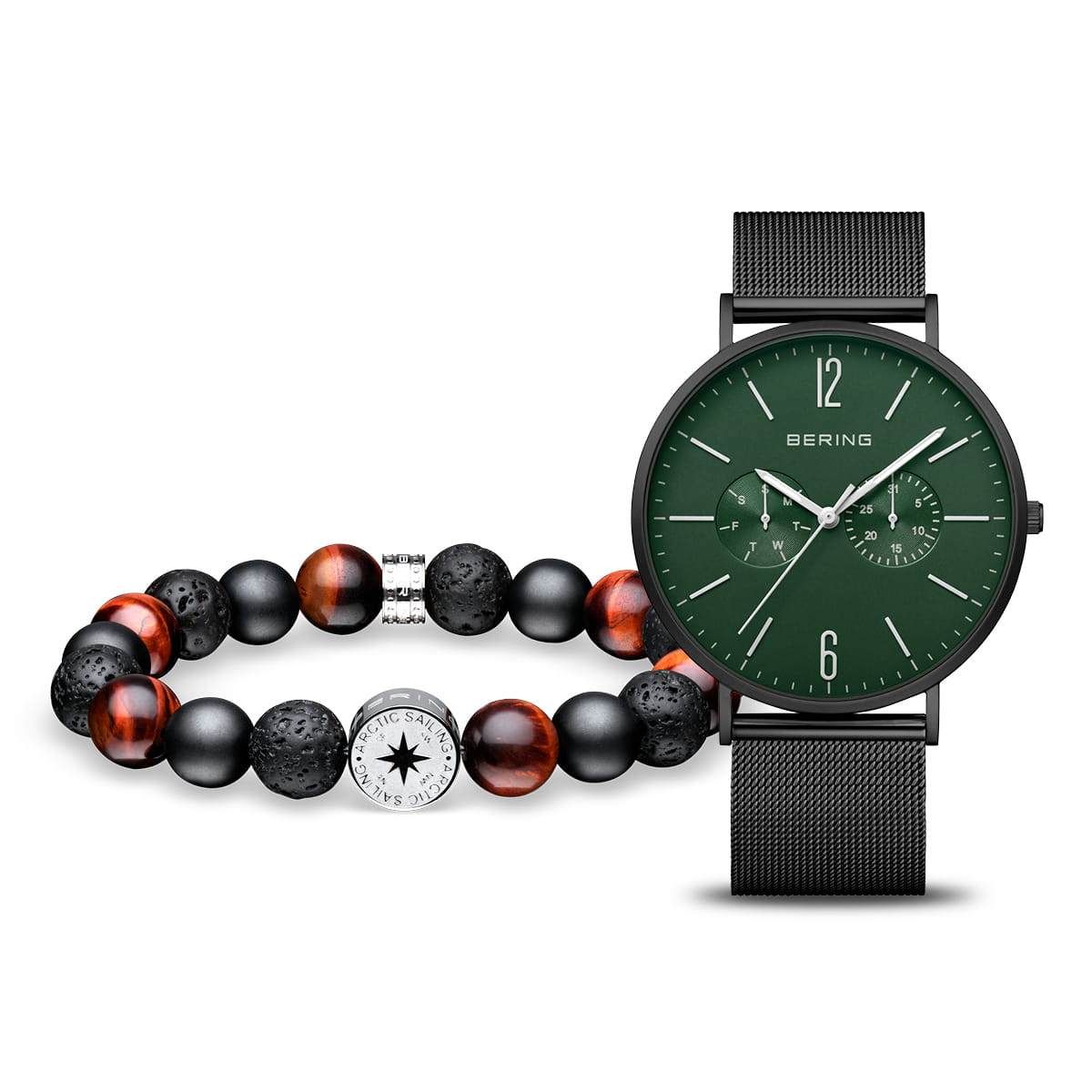 Bering Matte Black Watch Set