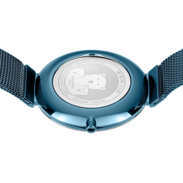 Bering Charity Polished Blue Watch