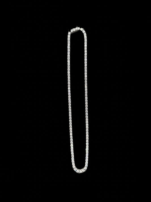 4MM 33.3CTW VVS Moissanite Tennis Chain (18”)