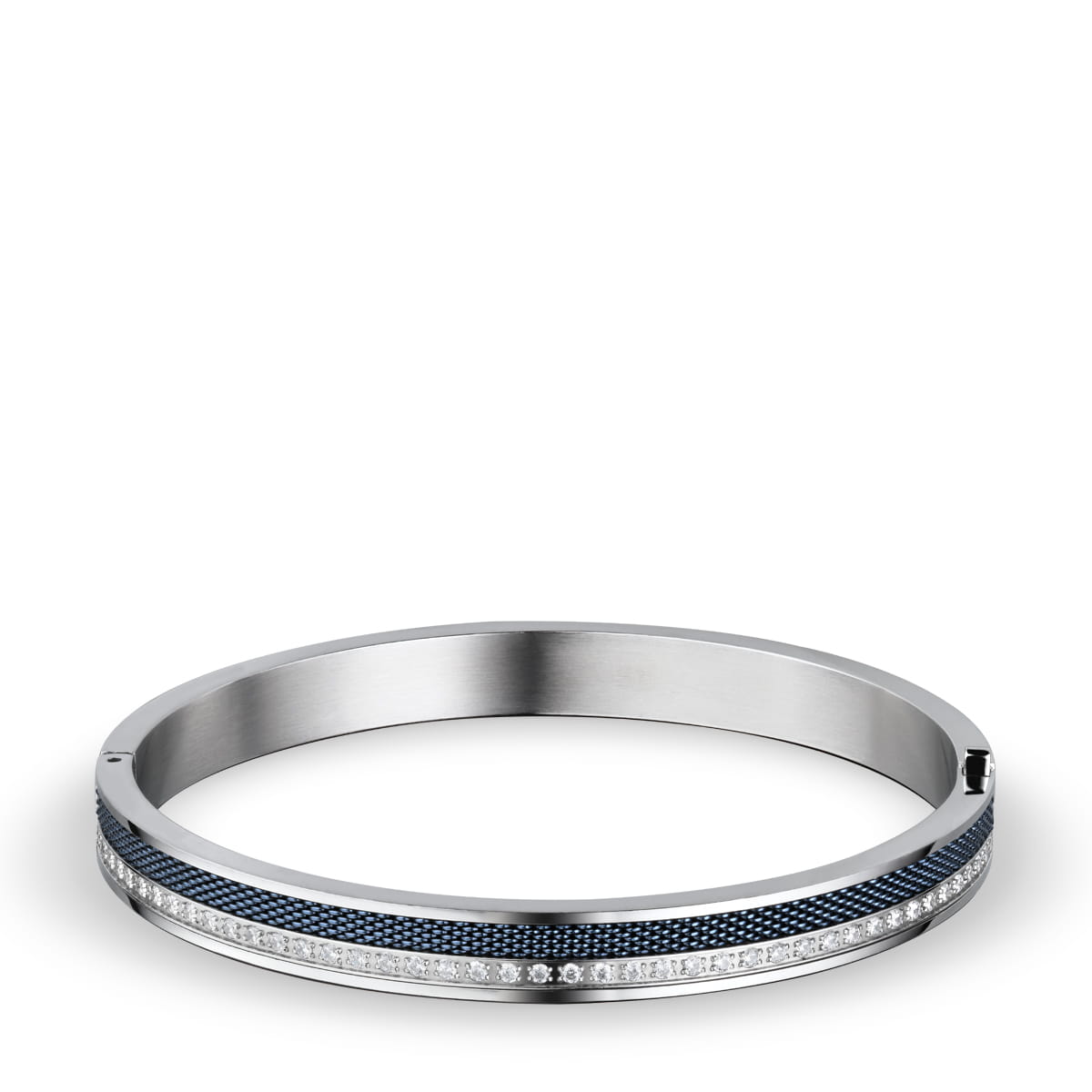 Arctic Symphony Blue & Polished Silver Bracelet